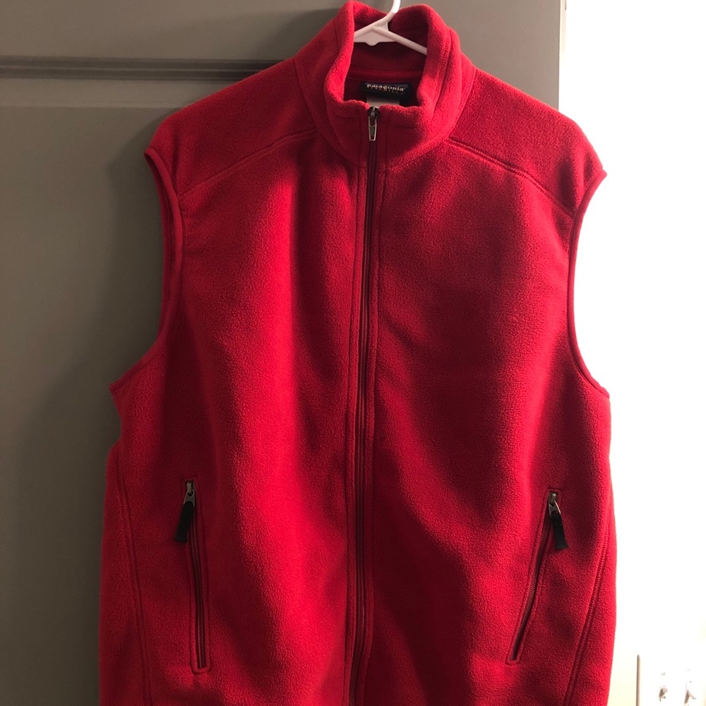Patagonia Fleece Vest Large Red